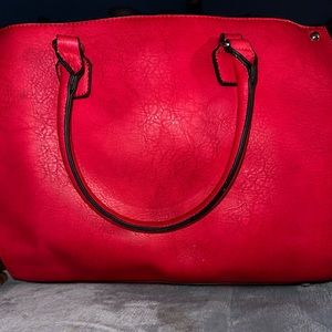 Red arm bag